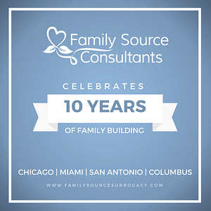 celebrating 10 years of building families through surrogacy and egg donation!