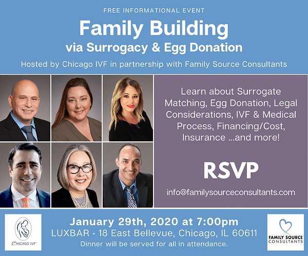 family building via surrogacy and egg donation event